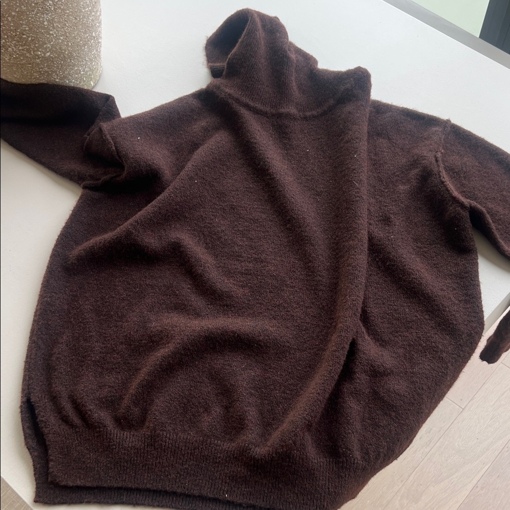 Karen Kane Earthy Brown Turtleneck